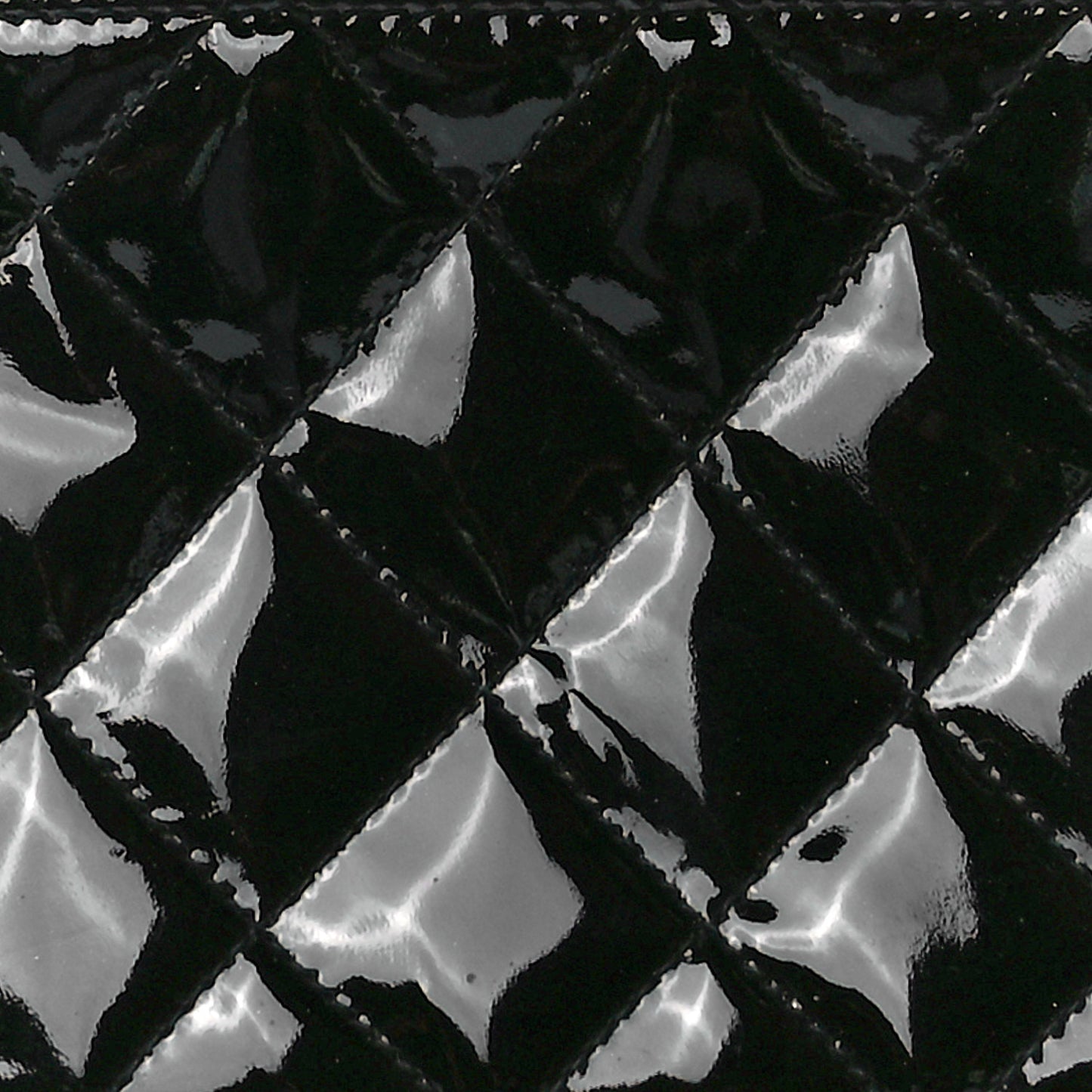 Patent Calfskin Quilted Waist Belt Bag 75 30 Black