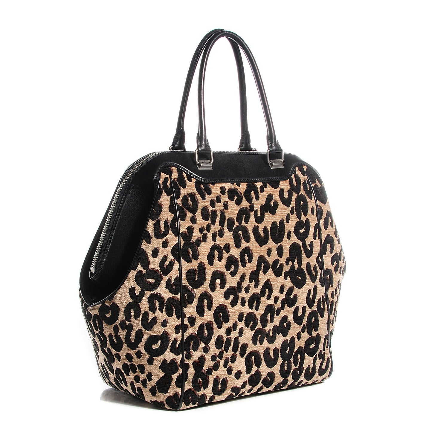 Leopard North South Tote