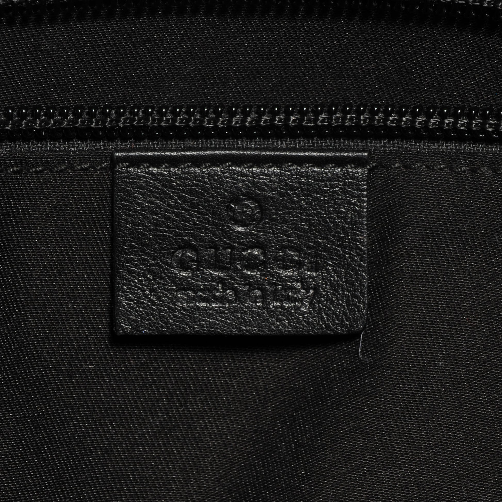 Gucci Guccissima Bamboo Messenger Bag Black 6 of 7