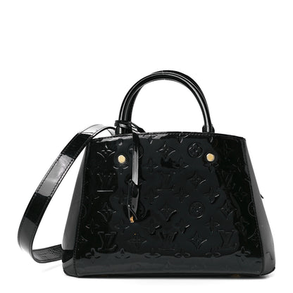 Louis Vuitton Vernis Montaigne BB Black 1 of 11
