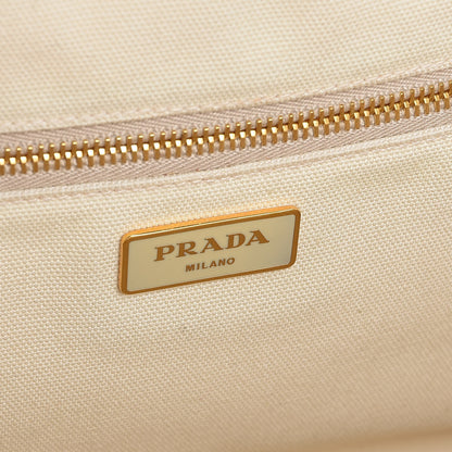 Prada Canapa Stampata Tote Black Mimosa 6 of 8