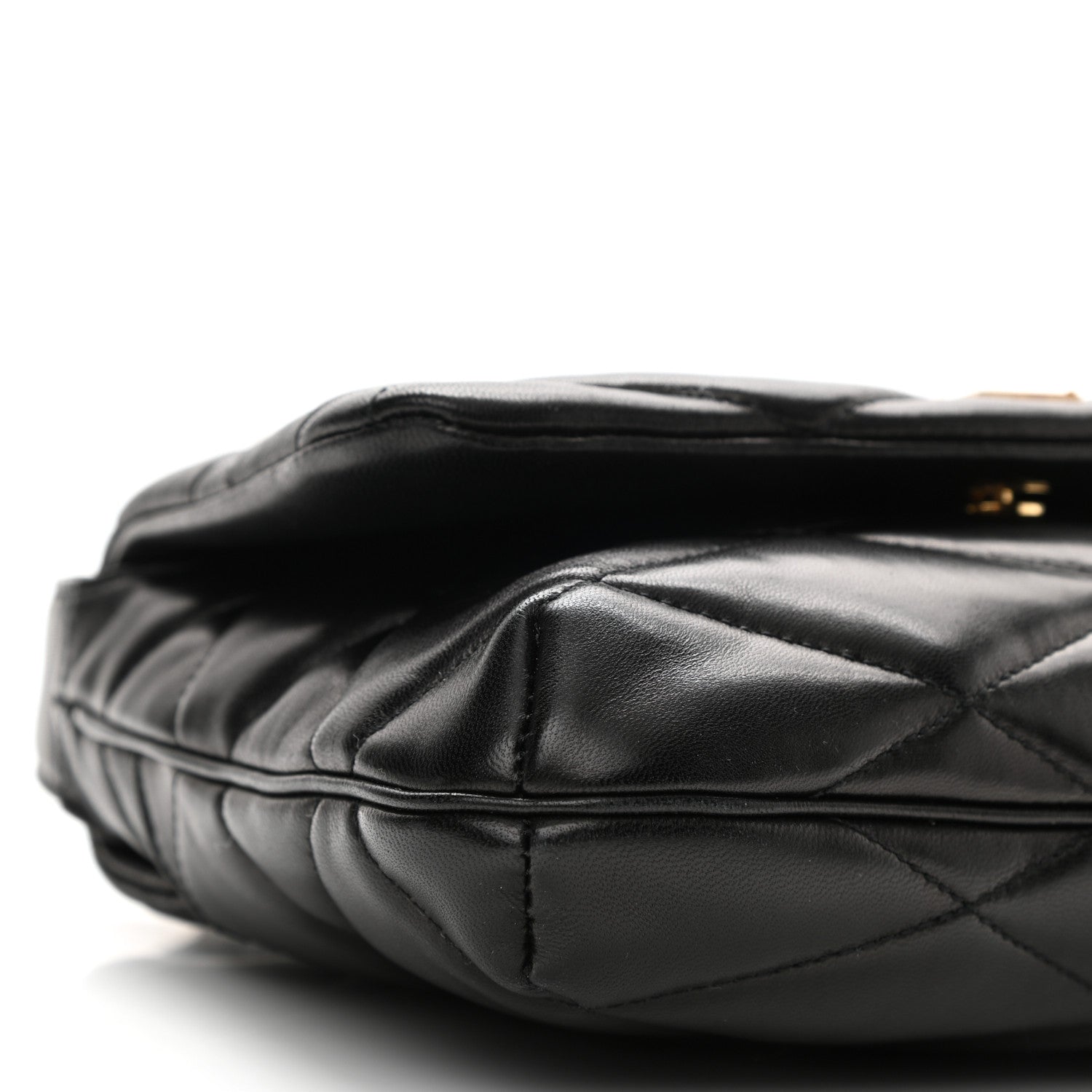 Saint Laurent Lambskin Quilted Le 57 Diamond Shoulder Bag Black 8 of 11