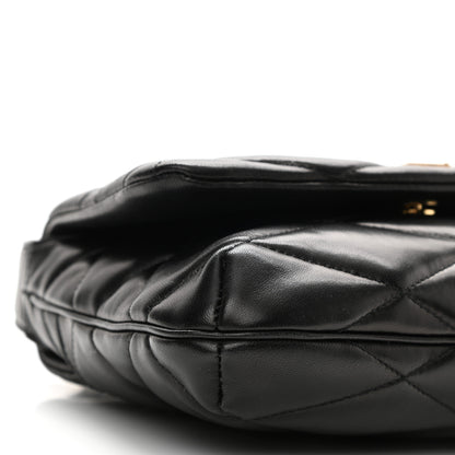 Saint Laurent Lambskin Quilted Le 57 Diamond Shoulder Bag Black 8 of 11