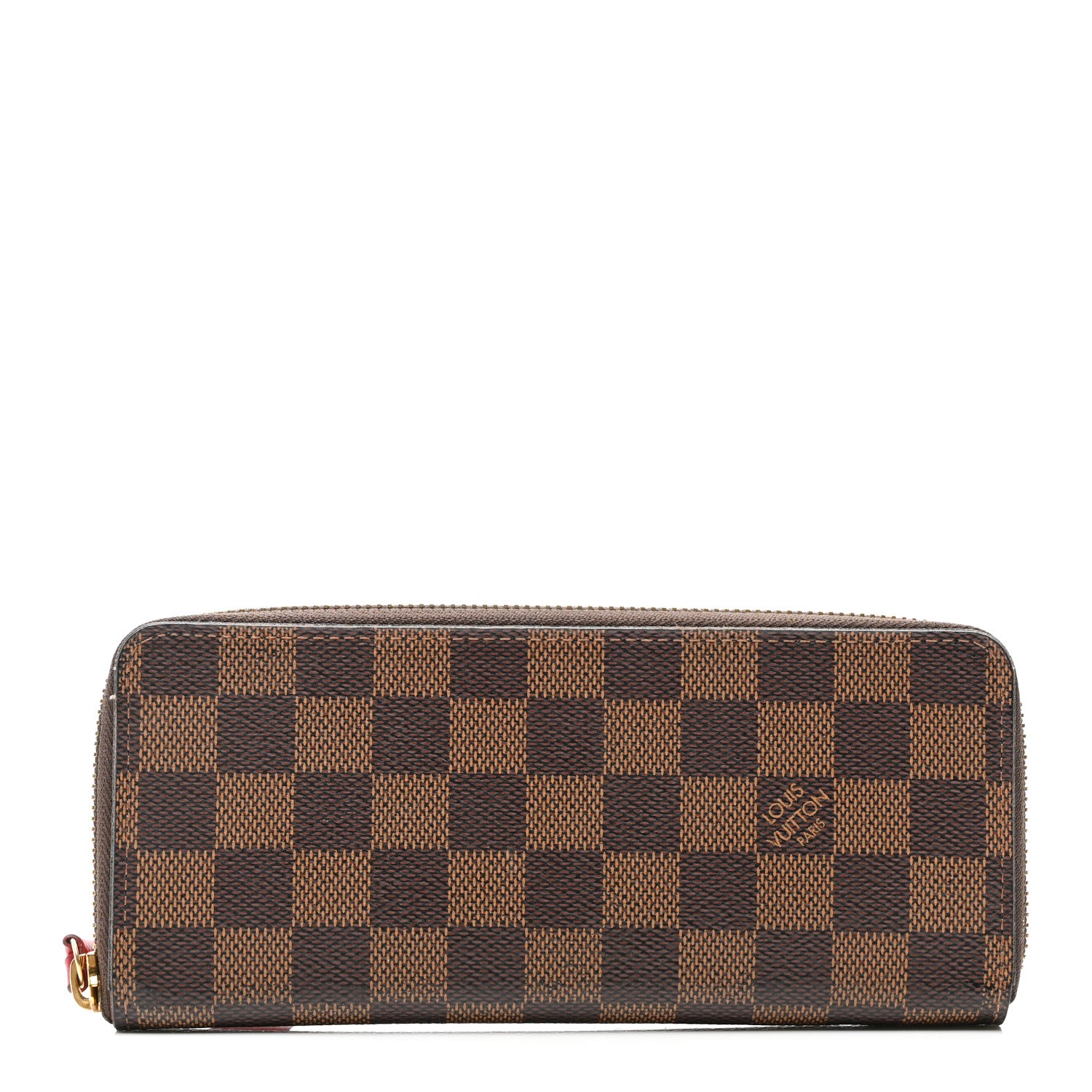 Louis Vuitton Damier Ebene Clemence Wallet Cherry 1 of 7