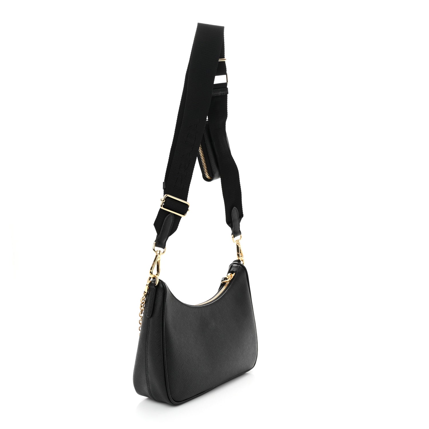 Prada Saffiano Lux Re-Edition 2005 Shoulder Bag Black 3 of 9