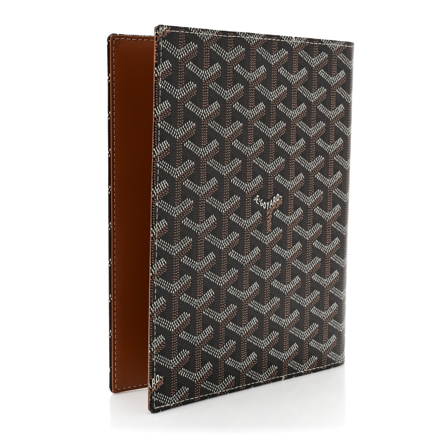 Goyardine Agenda Cover Black Gold