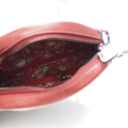 Gucci Laminated Nappa Trapuntata Mini Zumi Dome Shoulder Bag Rosso Marine Argento 5 of 10