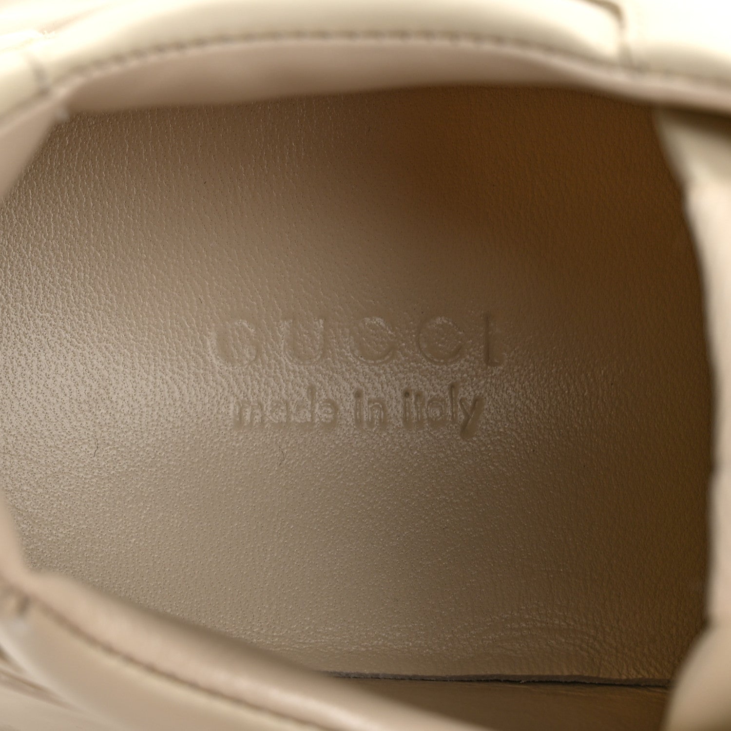 Gucci Calfskin Logo Womens Rhyton Sneakers 37 Ivory 7 of 10