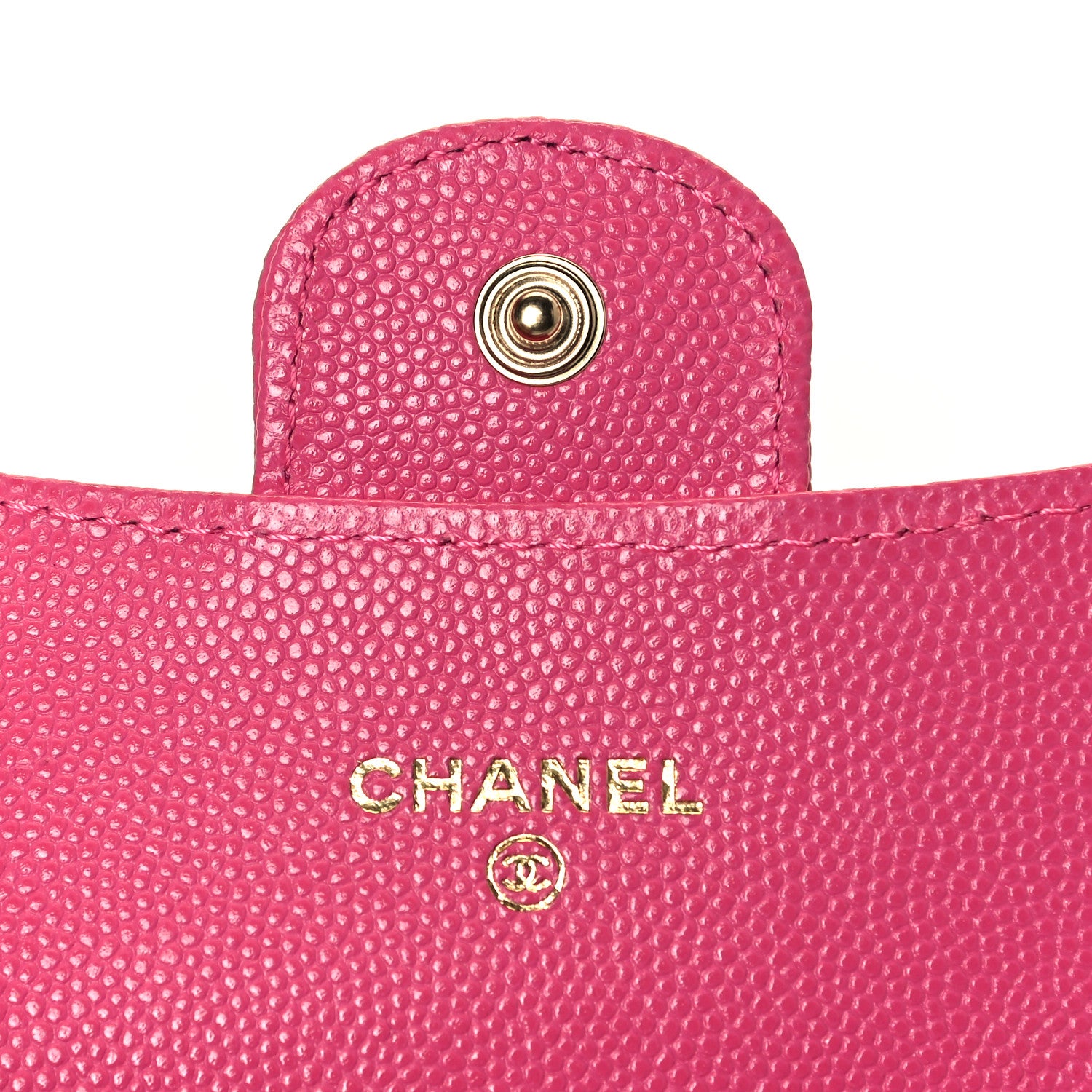 Chanel Caviar Quilted Flap Card Holder Wallet Pink 5 of 8