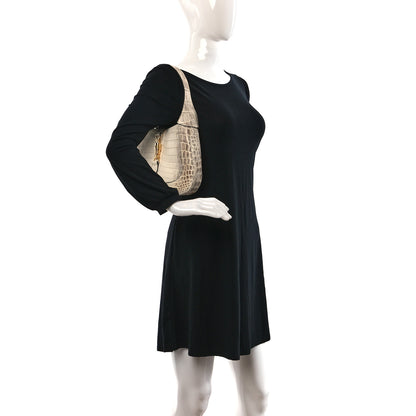 Gucci Niloticus Crocodile Himalaya Small Jackie 1961 Hobo 2 of 11