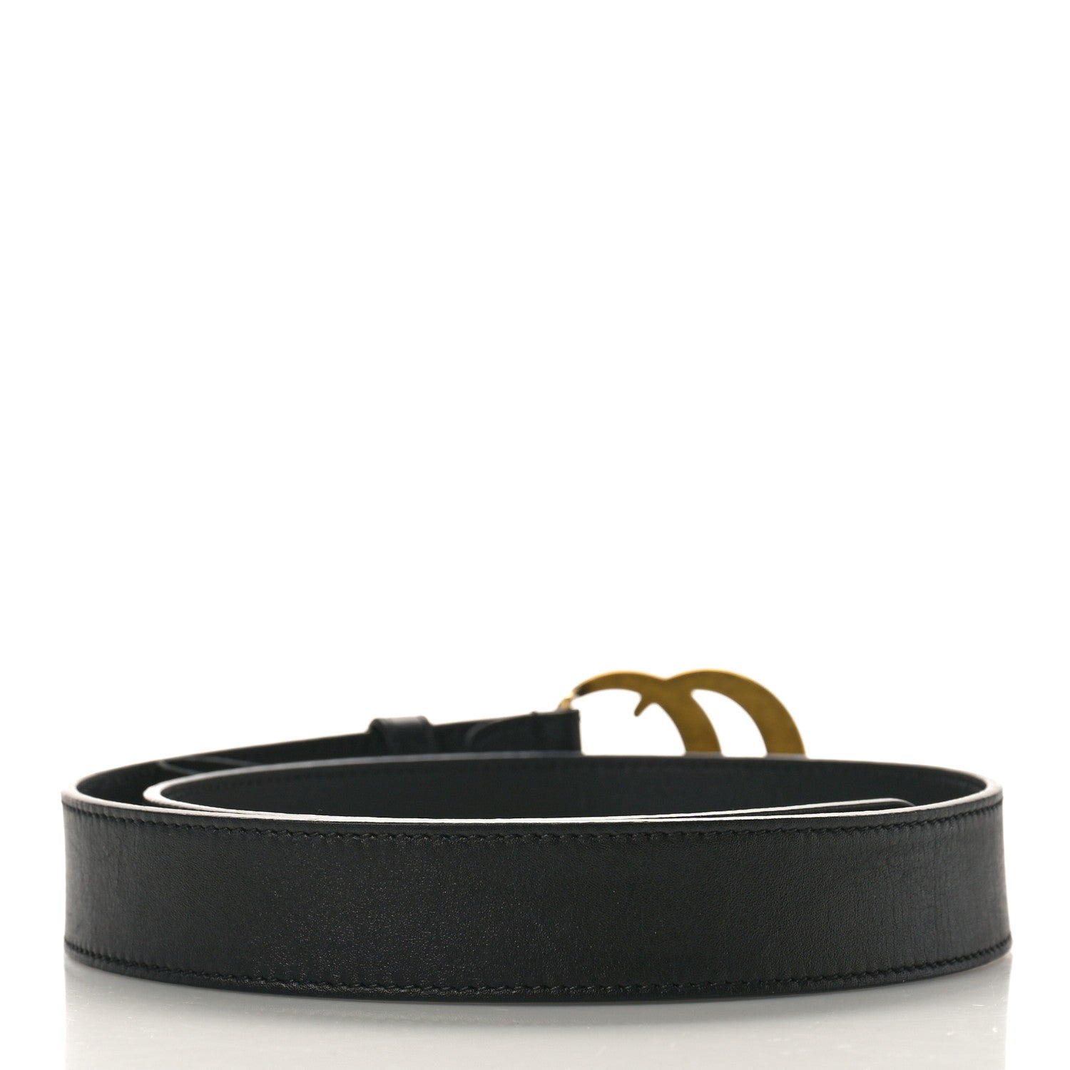 Gucci Calfskin Double G 30mm Belt 75 30 Black 2 of 5