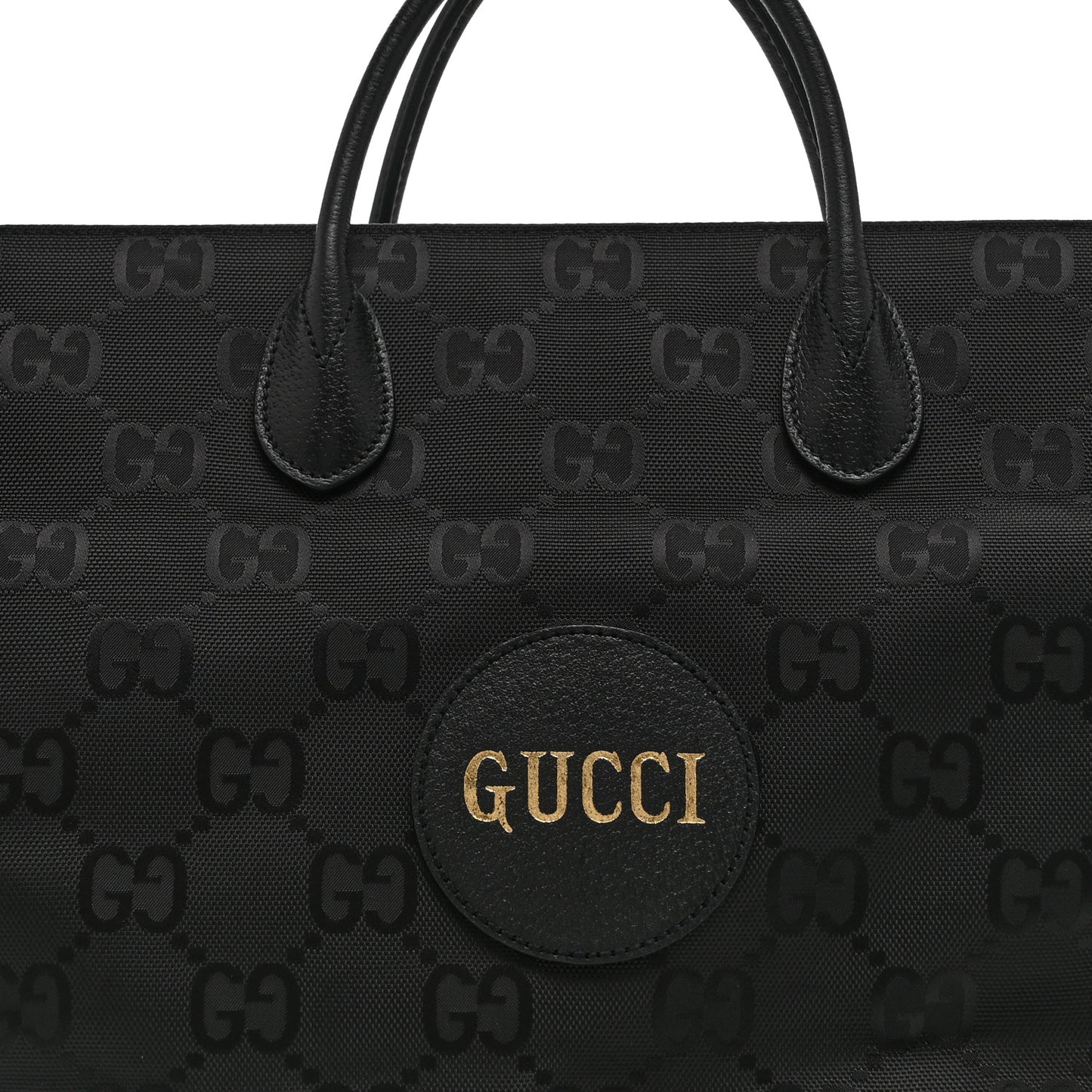 Econyl Nylon Monogram Large Off The Grid Tote Bag Black