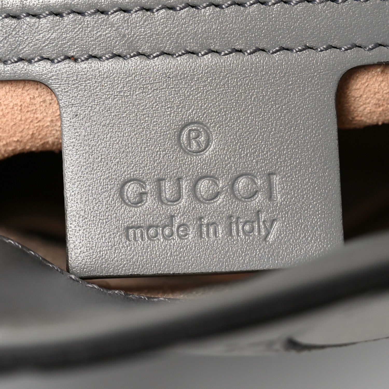 Gucci Guccissima Linea A Foldover Tote Storm Grey 6 of 10