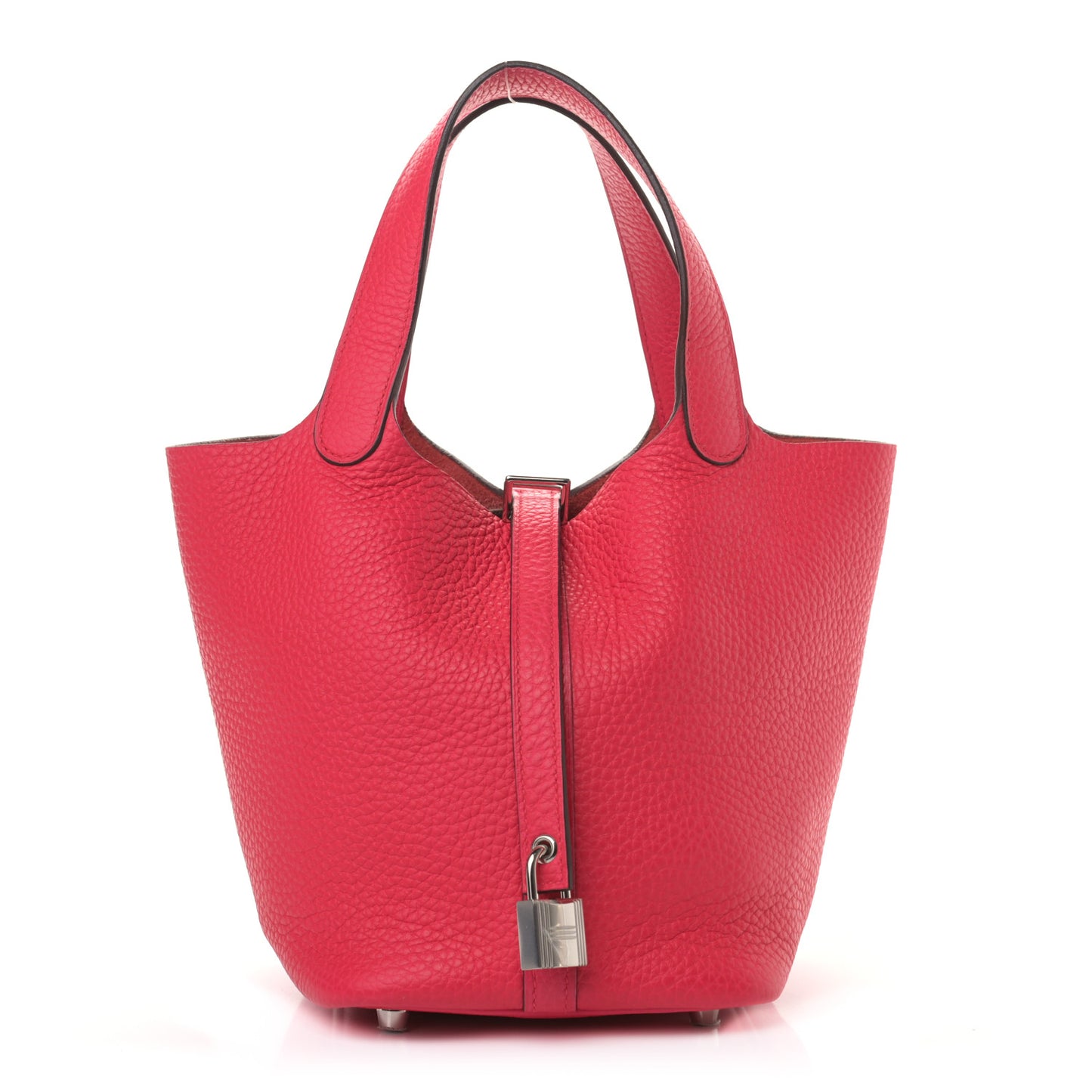 Taurillon Clemence Picotin Lock 18 PM Rose Extreme