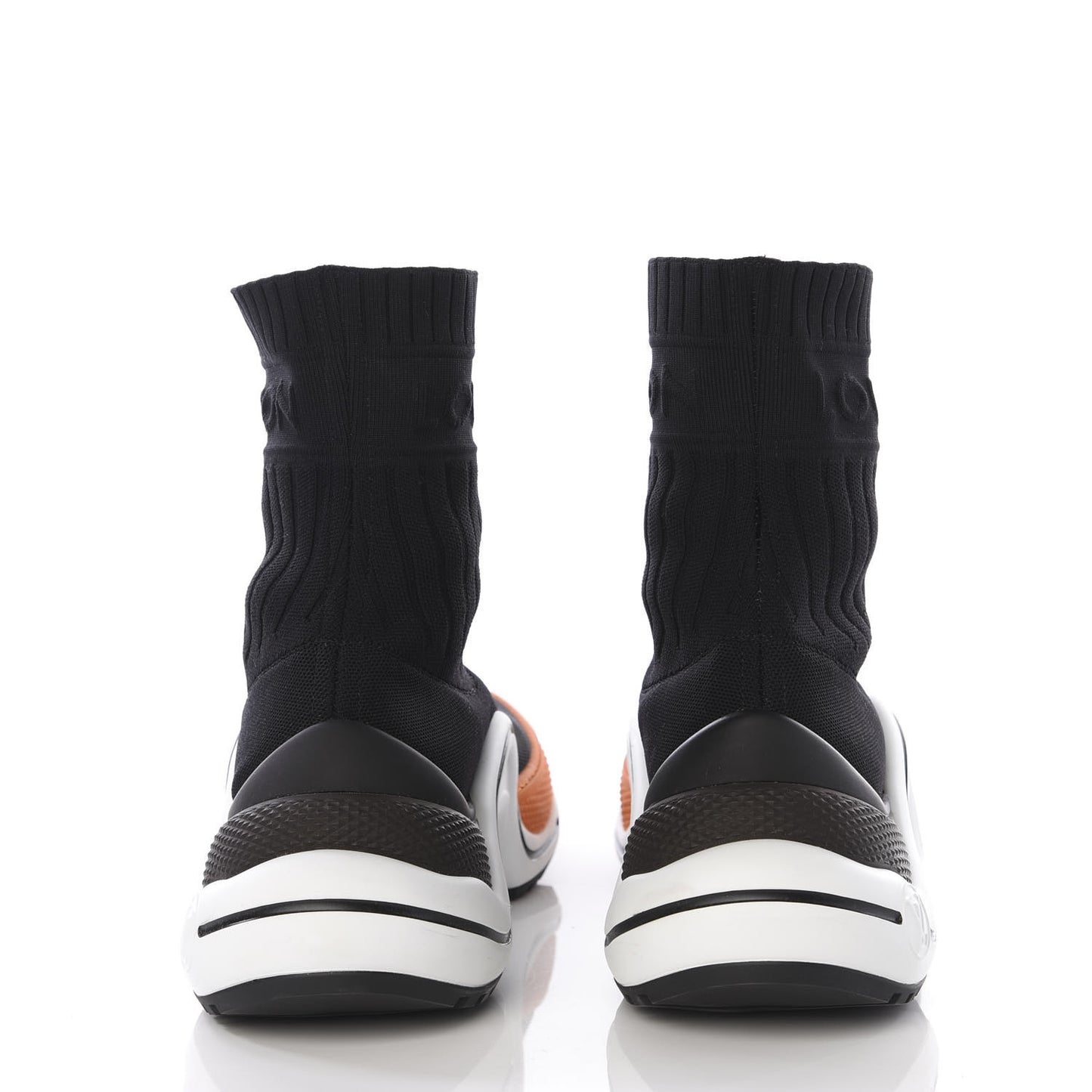 Stretch Textile LV Archlight Sneaker Boots 38.5 Black Orange