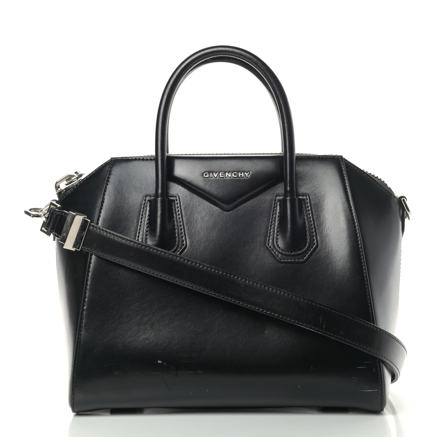 Givenchy Shiny Lord Calfskin Small Antigona Black 2 of 29