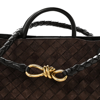 Bottega Veneta Suede Intrecciato Medium Andiamo Shoulder Bag Fondant 7 of 10
