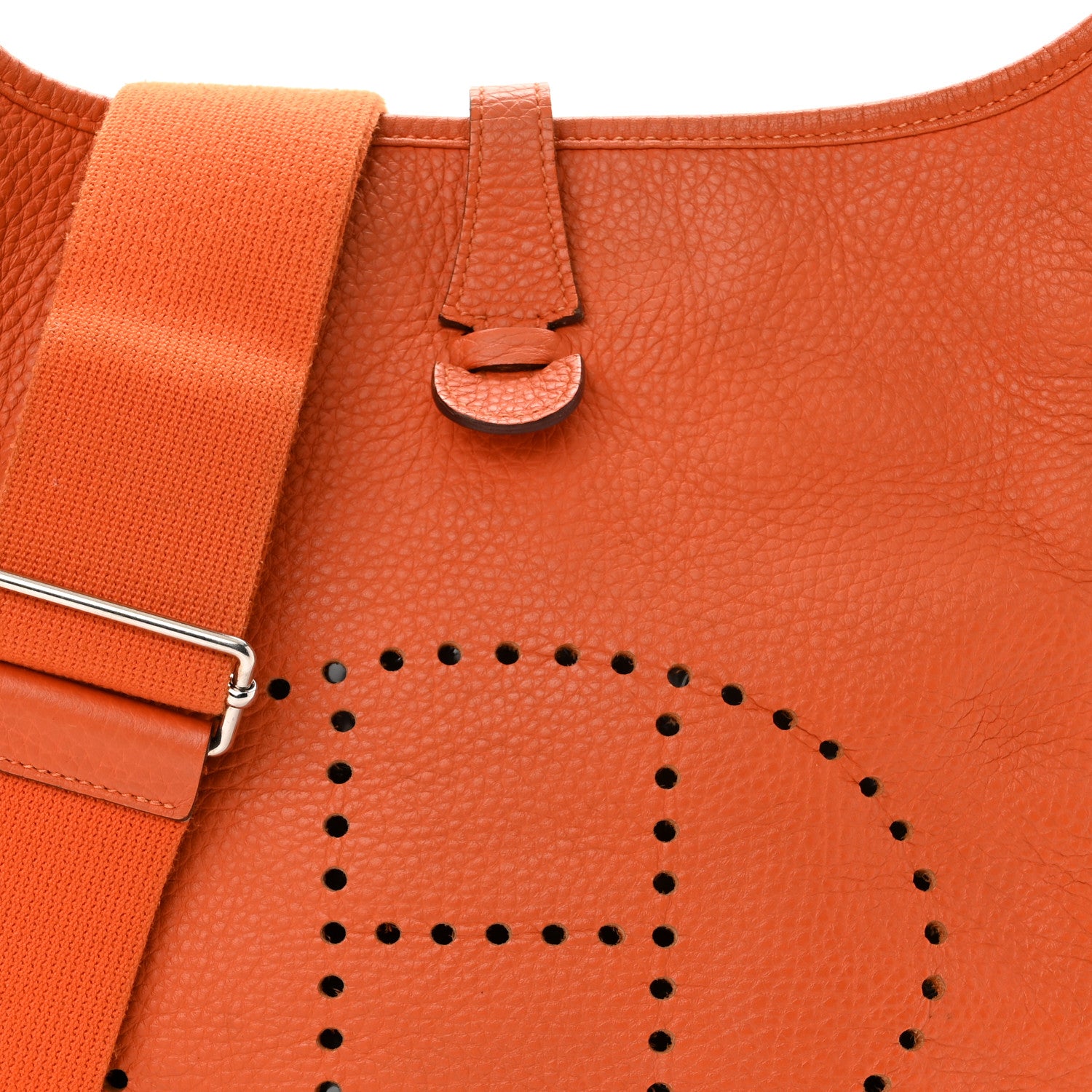 Hermes Taurillon Clemence Evelyne III PM Orange 8 of 12