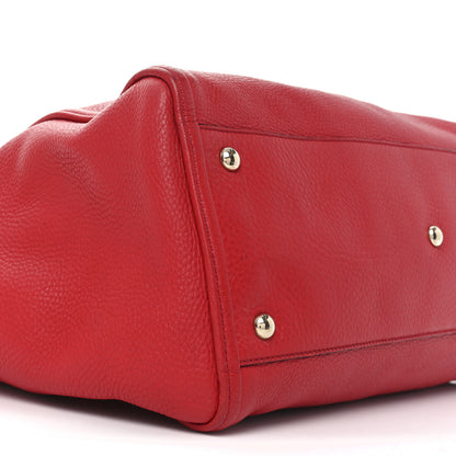 Gucci Pebbled Calfskin Medium Soho Shoulder Bag Tabasco Red 9 of 11