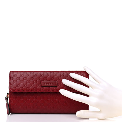 Gucci Soft Microguccissima Continental Zip Wallet Red 2 of 15