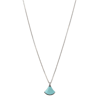 Bulgari 18K Rose Gold Diamond Turquoise Divas' Dream Pendant Necklace 1 of 7