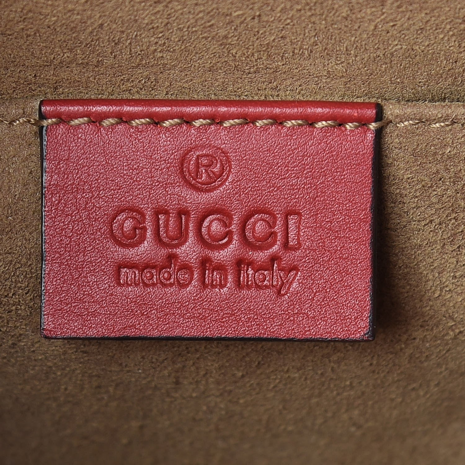 Gucci GG Supreme Monogram Calfskin Small Padlock Shoulder Bag Beige Hibiscus Red New Rosette 6 of 14