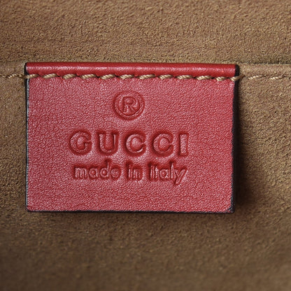 Gucci GG Supreme Monogram Calfskin Small Padlock Shoulder Bag Beige Hibiscus Red New Rosette 6 of 14