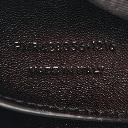 Saint Laurent Sheepskin Matelasse Chevron Monogram Medium College Bag Rouge 7 of 13