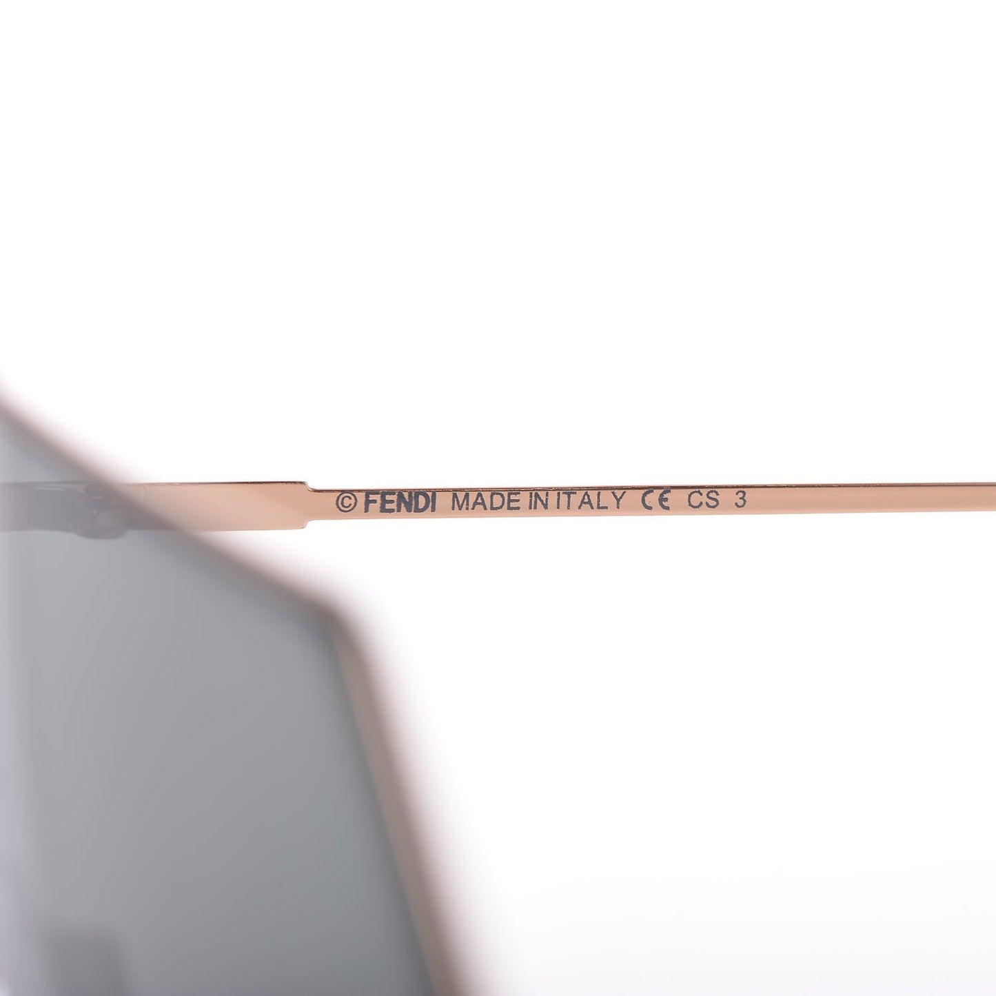Metal Mirrored Eyeline Sunglasses FF 0193/S Matte Rose Gold