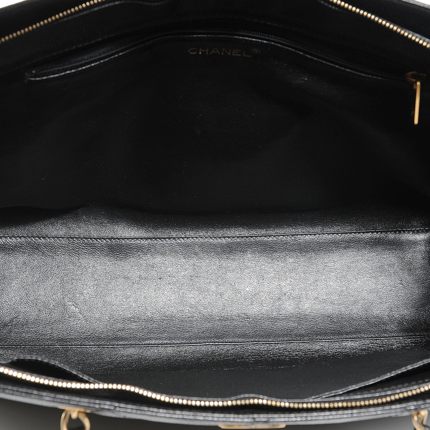 Caviar Quilted Large Tote Black