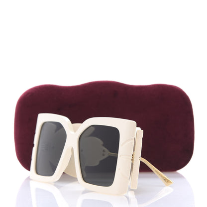 Gucci Acetate Square Frame Wing Sunglasses GG0535S Ivory 8 of 8