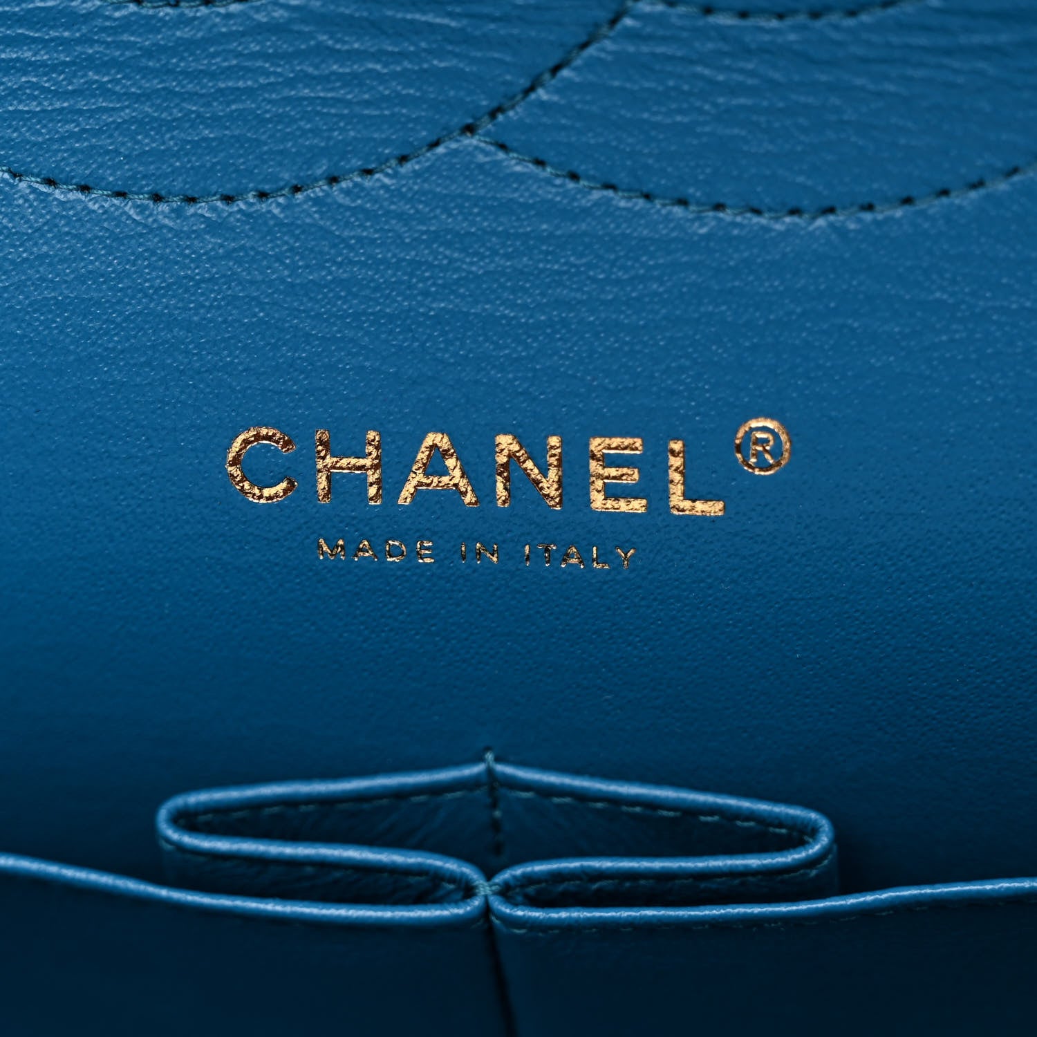 Chanel Caviar Quilted Jumbo Double Flap Blue 6 of 10