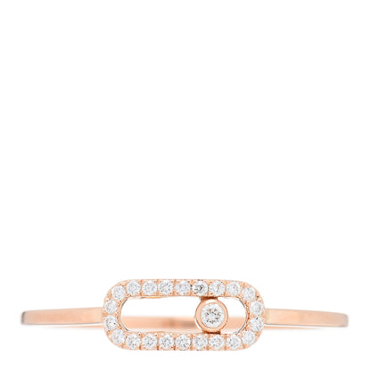 Messika 18K Rose Gold Diamond Move Uno Ring 57 8 1 of 6