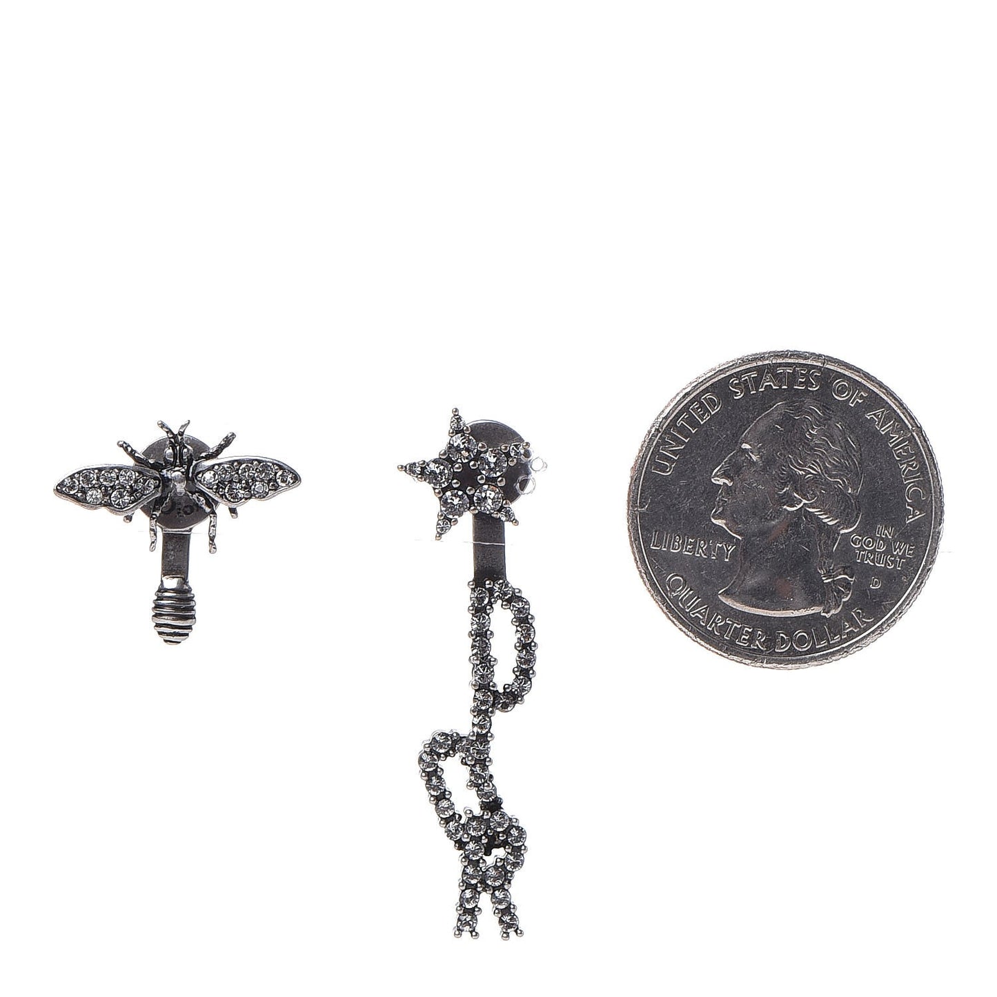 Palladium Dior Earrings Gray