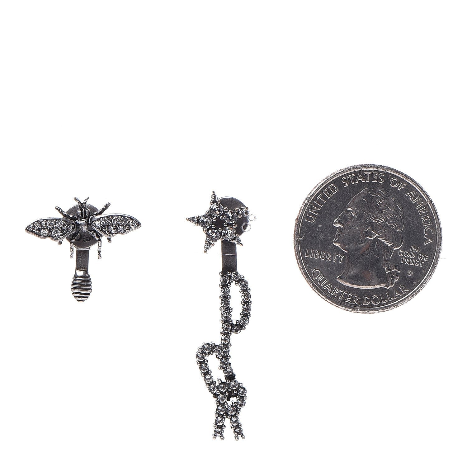 Christian Dior Palladium Dior Earrings Gray 2 of 5