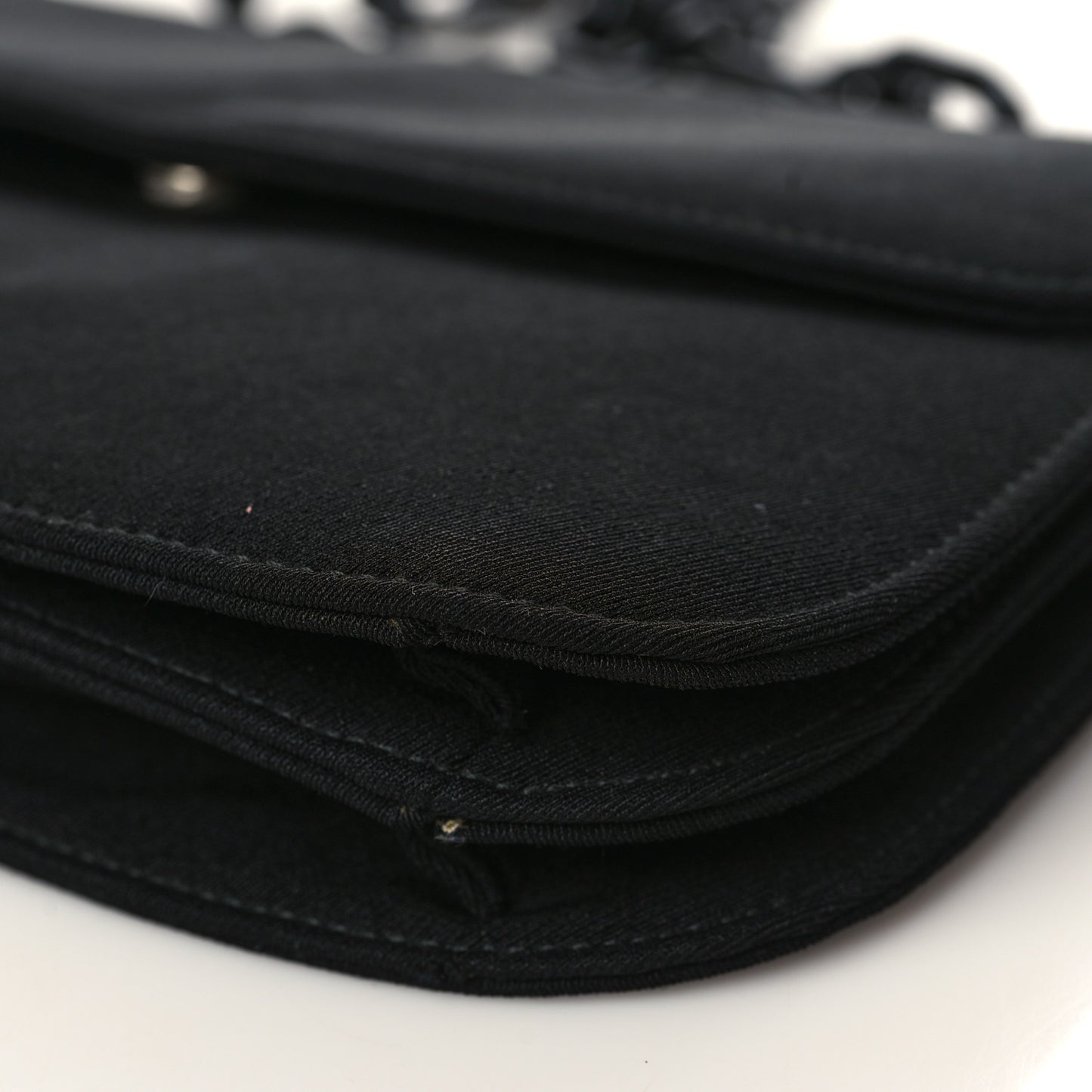Tessuto Nylon Swing Chain Shoulder Bag Black