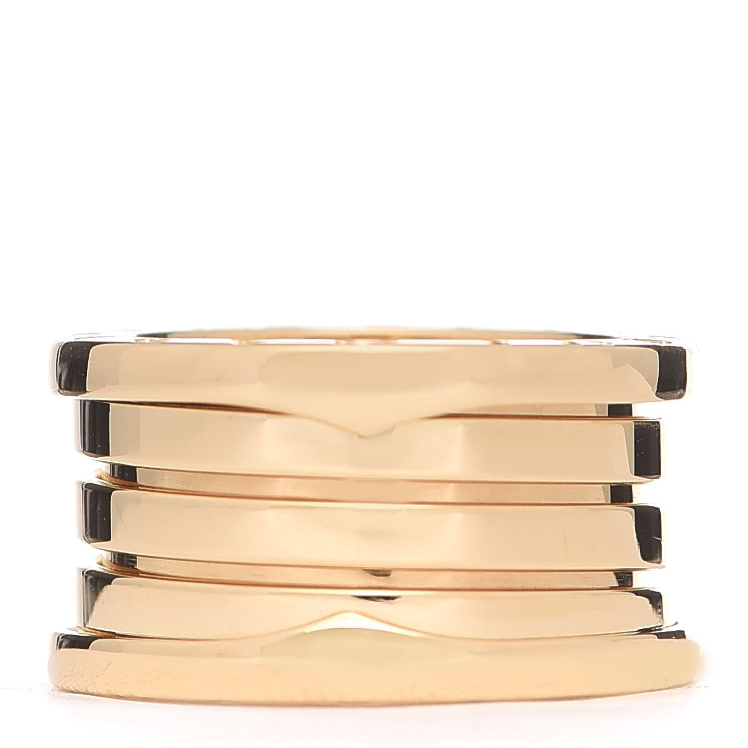 Bulgari 18K Yellow Gold B.Zero1 Four-Band Ring 50 5.25 1 of 6
