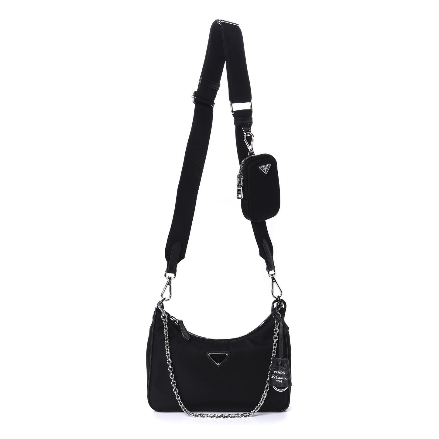 Nylon Re-Edition 2005 Shoulder Bag Black