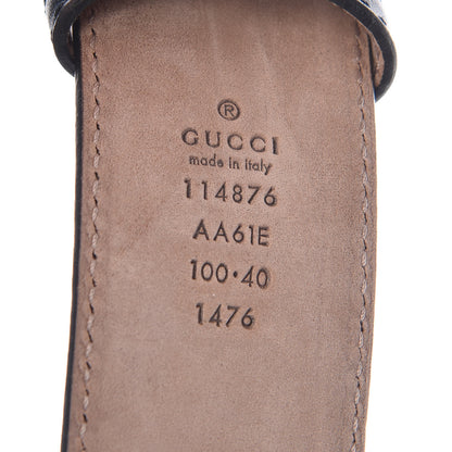 Gucci Guccissima Interlocking G Belt 100 40 Navy 4 of 7