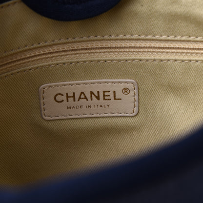 Chanel Denim Mini Deauville Tote Dark Blue 6 of 10