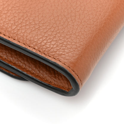 Chloe Calfskin Marcie Continental Flap Wallet Tan 12 of 14
