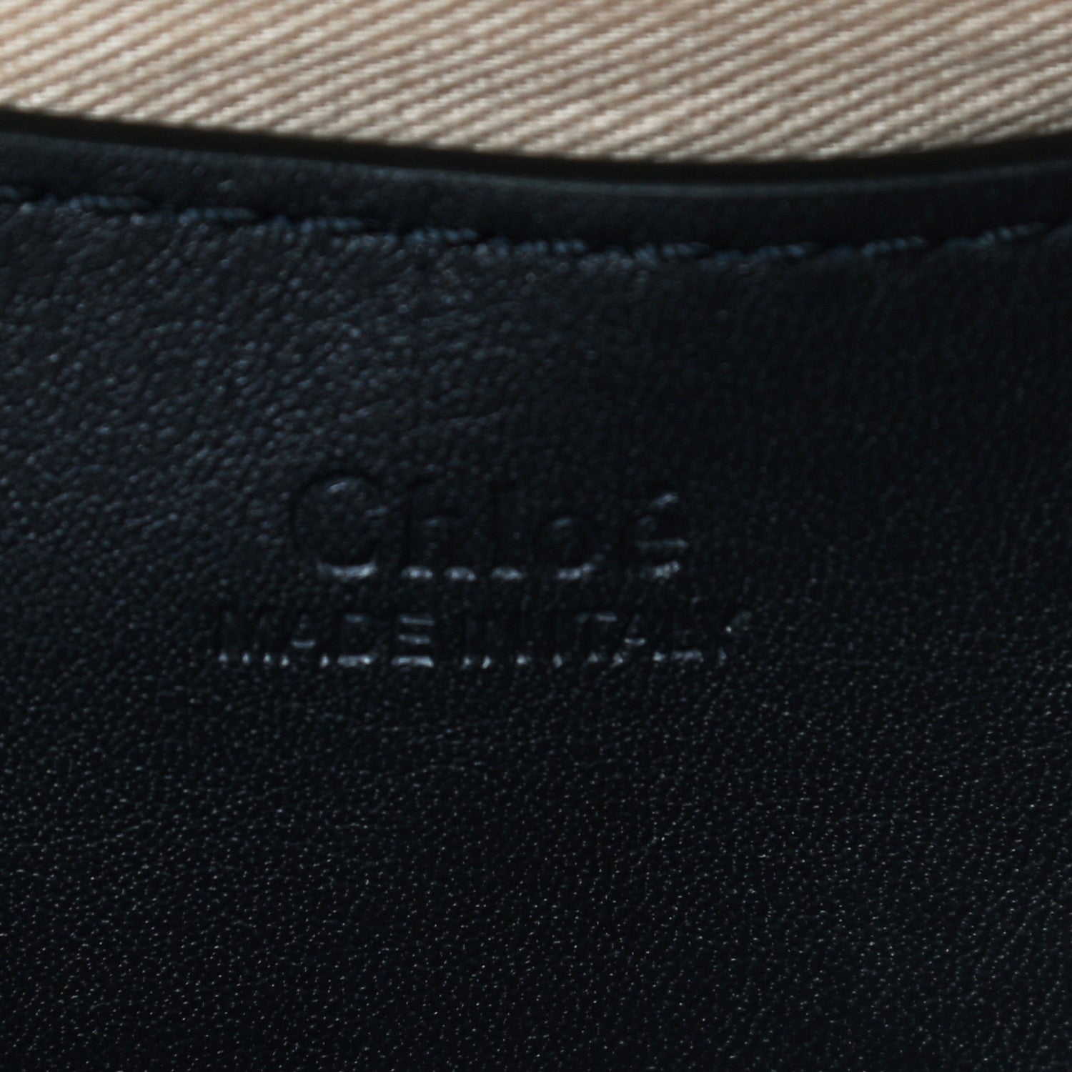 Chloe Smooth Calfskin Little Horses Embroidered Shoulder Bag Black 6 of 10
