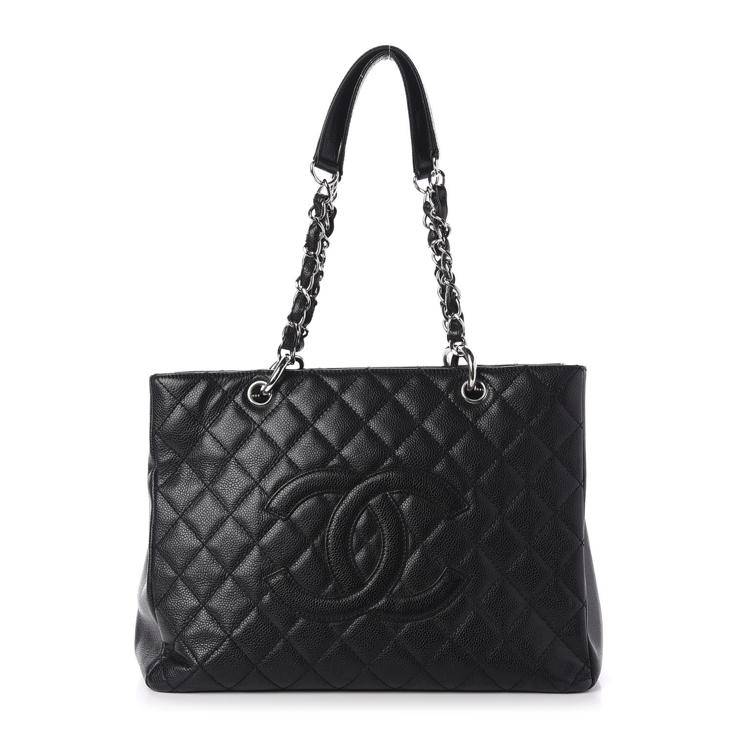 Chanel Caviar Quilted Grand Shopping Tote GST Black 1 of 13