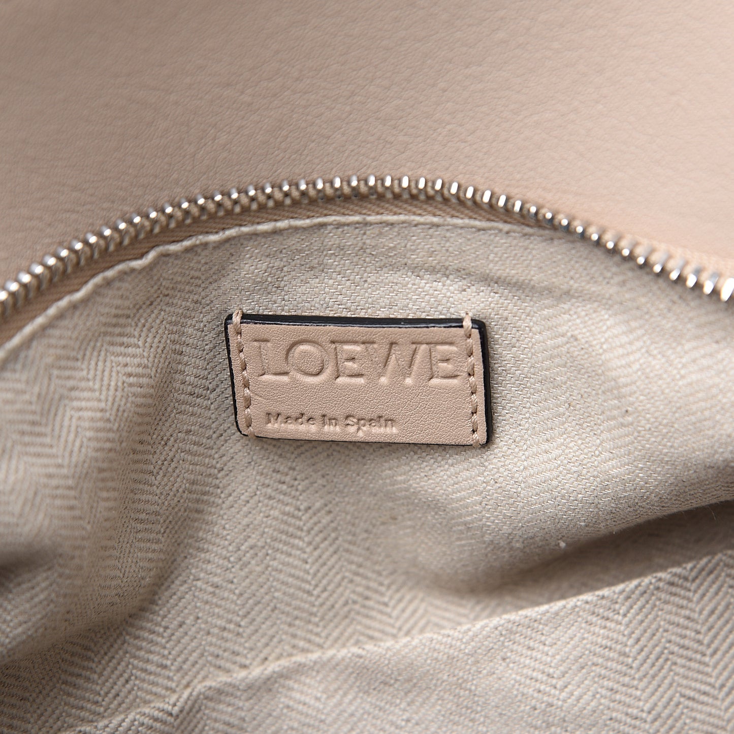 Calfskin Small Puzzle Bag Light Oat