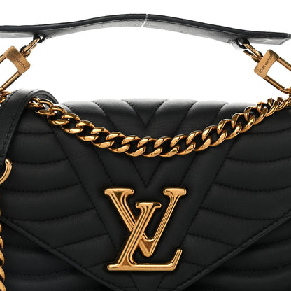 Louis Vuitton Calfskin New Wave Chain MM Black 7 of 11