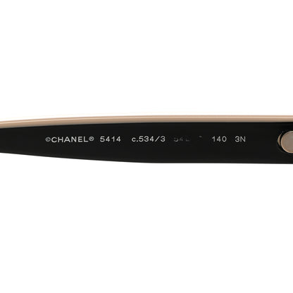 Chanel Acetate CC Butterfly Sunglasses 5414 Black Beige 5 of 8