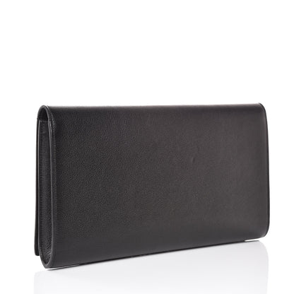 Saint Laurent Calfskin Monogram Large Belle De Jour Clutch Black 3 of 6