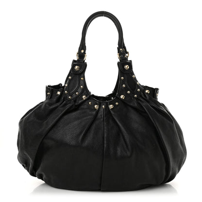 Gucci Calfskin Studded Large Pelham Tote Black 1 of 20