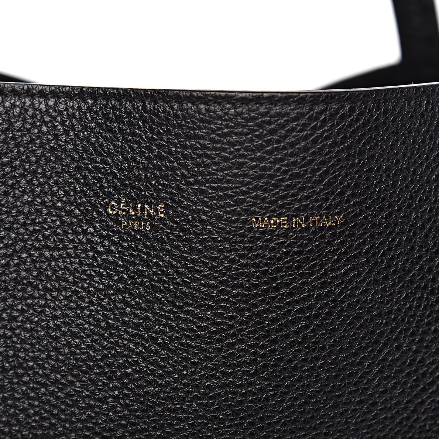 Soft Grained Calfskin Small Belt Cabas Phantom Black
