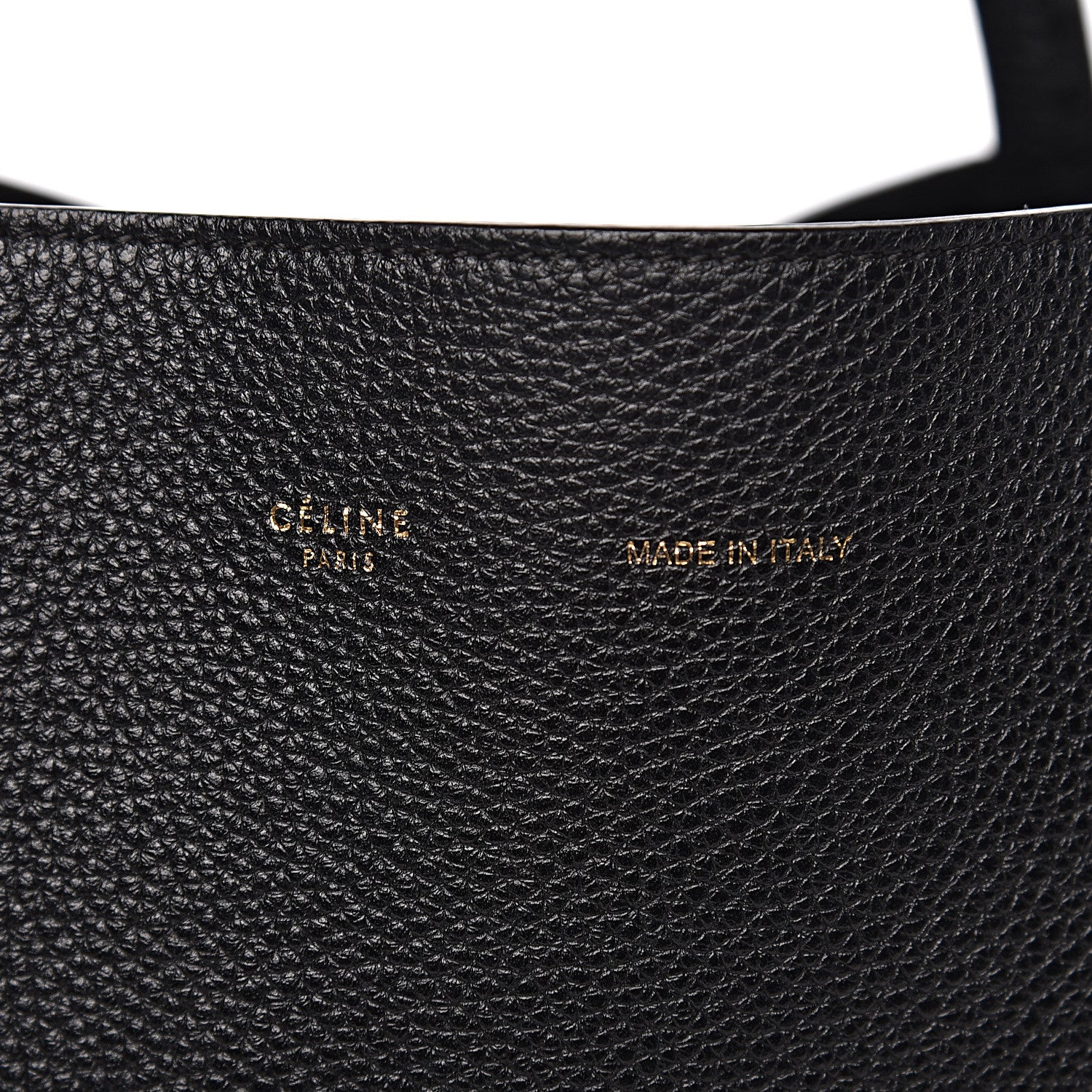 Celine Soft Grained Calfskin Small Belt Cabas Phantom Black 10 of 10